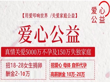 城北捐卵助孕生子 爱心志愿者招募